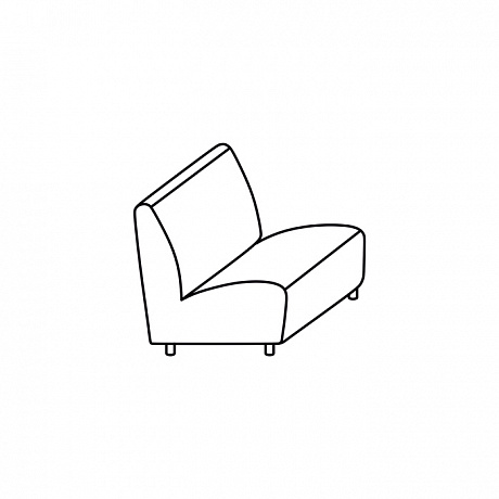 Мягкая офисная мебель: Лабиринт 152Н Двух-местный диван.