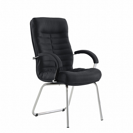 Кресло для посетителя ORION steel chrome кожа, каркас хром