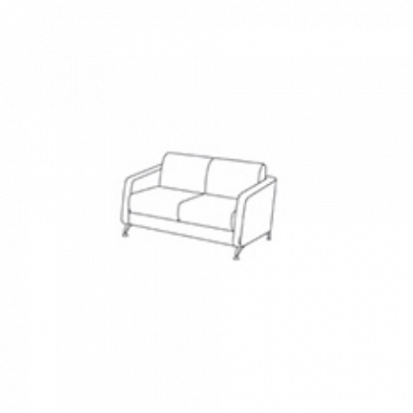 Мягкая офисная мебель: Модерн Двухместный диван.