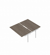 RP-3.2(x2)+F-65M Промежуточный сдвоенный стол с вырезом на металлокаркасе