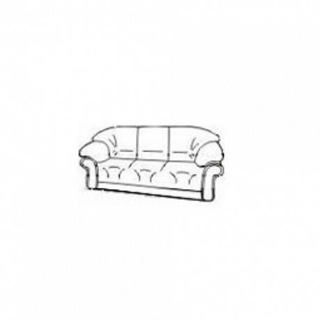 Мягкая офисная мебель: Континент трёхместный диван.