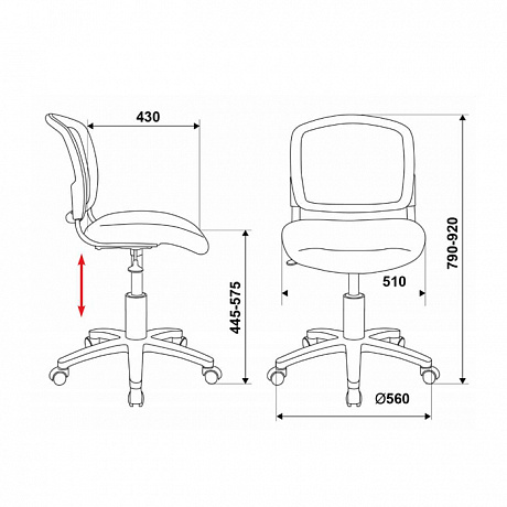 Офисные кресла и стулья. Кресло CH-1296NX для персонала.