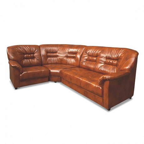 Мягкая офисная мебель: Премьер 3-х местный угловой диван.