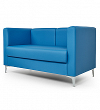 Синий двухместный диван M6-2S