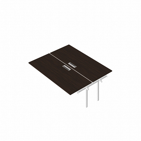 RM-1.1(x2)+F-63 Промежуточный сдвоенный стол с люком на металлокаркасе