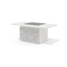 TS-180 + TS-100.3 Стол руководителя с траверсом Time.S дуб Эльза