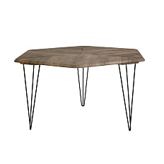 Beauty Style 23 Стол журнальный дуб крымский состаренный/черный