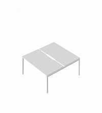 RM-3.2(x2)+F-45M Сдвоенный стол с вырезом на металлокаркасе
