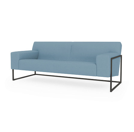 Рэй-3 Диван 3-мест. 197х87х76 см букле Clarins 792 синий