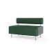 Максим-2 Диван 2-мест. 122x67x76 см Art-Vision 104 темно-зеленый