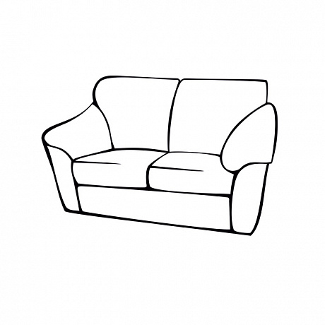 Мягкая офисная мебель: Лагуна 2-х местный диван.