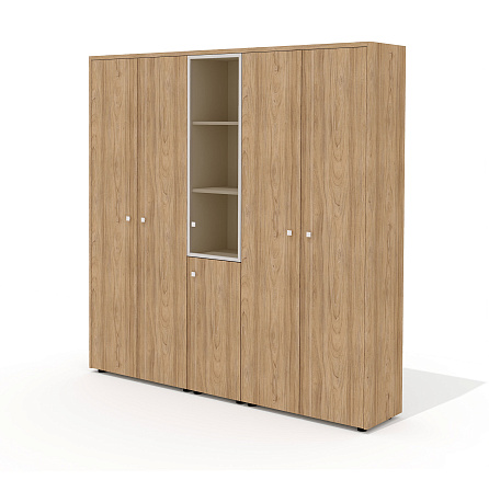 Шкаф для документов и одежды (комплектация 50) 203,6х37х200,8 Рио Директ / Rio Directвяз швейцарский