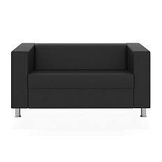 Аполло Диван 2-мест. экокожа 146x85x70 см ИК Р2 ergoline 9100 черный