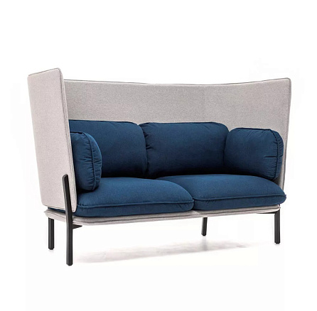 Bellagio 2 high Диван 2-мест. ткань 178x90x119 см синий/серый