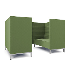 Руссо-2.3Т Переговорная 4-мест. 220x158x134 см микрошенилл Lounge 25 трава