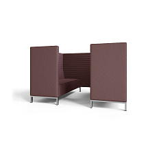 Руссо-3.3Т Переговорная 6-мест. 220x188x134 см микрошенилл Lounge 09 кофе