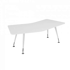 EMP 121 Стол изогнутый Emporio белый глянец