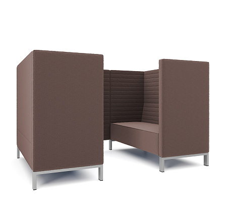 Руссо-2.3Т Переговорная 4-мест. 220x158x134 см микрошенилл Lounge 09 кофе