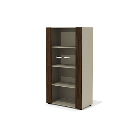 NT-43 Шкаф  88x46x164,5 New.Tone орех Ондо шпон (Италия) /стекло тонированное серое