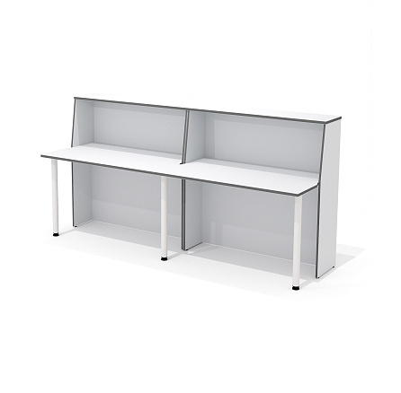 А-120 (x2) + L-710 (х3) Стойка администратора светло-серый