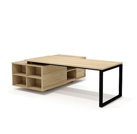 RD-200.1 + RD 38 R Стол руководителя правый Rio Direct швейцарский вяз