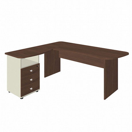 Офисная мебель для персонала: G-118L + G-118.1L + G-27 Стол составной эргономичный левый.