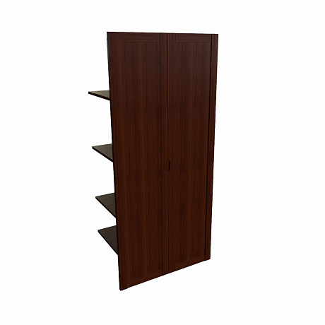 Кабинеты руководителей: Sorbonne Наполнение двустворчатого шкафа с деревянными дверьми и вешалкой.