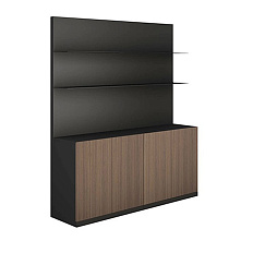 YUE1820 Шкаф с консольными полками JAGUAR/TA37 /TA12 /1800*400*2000 горный орех