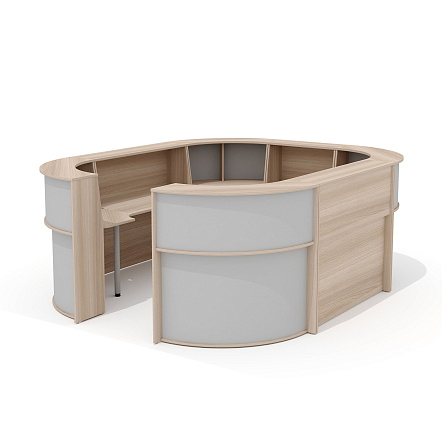 А-80 + А-90 (x4) + А-140 (x2) + L-710 (х4) Стойка администратора ясень Шимо