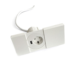 Versatag Розетка с крышкой, белый