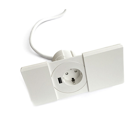 Versatag Розетка с крышкой, белый