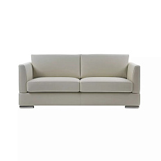 Фред М-42 Диван 2-мест. экокожа 152x78x83 см Boston contract white молочный