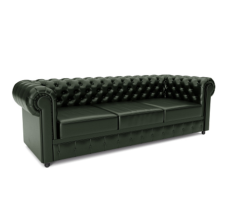 Честер-3 Диван 3-мест. 226x91x72 см Art-Vision 208 зеленый