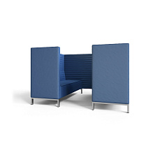 Руссо-3.3Т Переговорная 6-мест. 220x188x134 см микрошенилл Lounge 21 море