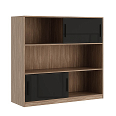 AST33951743 Стеллаж средний 135x45x125 ASTI дуб урбан/черный