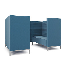 Руссо-2.3Т Переговорная 4-мест. 220x158x134 см микрошенилл Lounge 21 море