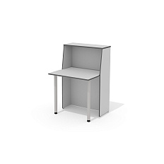 А-80 + L-710 (х2) Модуль стойки администратора c опорами Агат светло-серый