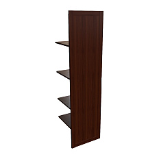 22554 Наполнение одностворчатого шкафа с дверцей и вешалкой Kingston темный орех