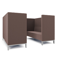 Руссо-3.3Т Переговорная 6-мест. 220x188x134 см микрошенилл Lounge 09 кофе