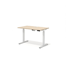 DD-70-4.1 + DD-1601-DD02 Прямой стол (подъёмный механизм) с люком Drive дуб выбеленный