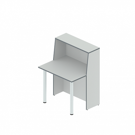 Мебель для приемных и ресепшн: А-80 + L-710 (х2) Стойка администратора c опорами.