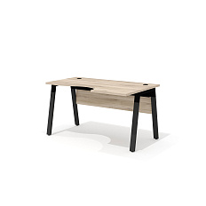 LM-3.2R + LF-3 Стол интегральный на металлокаркасе Line дуб Кронберг