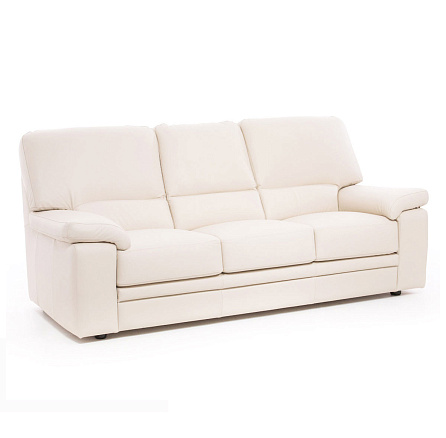 ELLA 3 Диван 3-мест. натуральная кожа 216x93x93 см бежевый