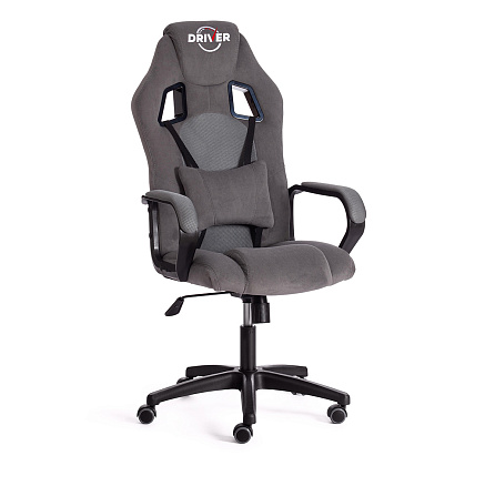 DRIVER (22) Кресло ткань, крестовина пластик обивка серый/серый 29/TW-12, каркас черный, код 19291