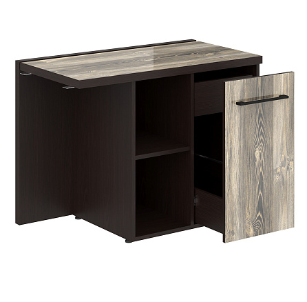 MCRT 1055R Тумба приставная 100x55x75 MORRIS дуб базель/венге