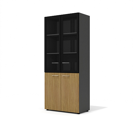 KV-46 + KV-7.1 (x2) + KV-04.1L + KV-04.1R Шкаф Kvins орех американский/антрацит