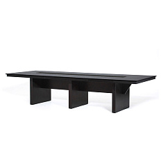 105 1103 FE/SC BLACK Стол для переговоров 348x124xh75,3 LAGO дуб ферро/черный