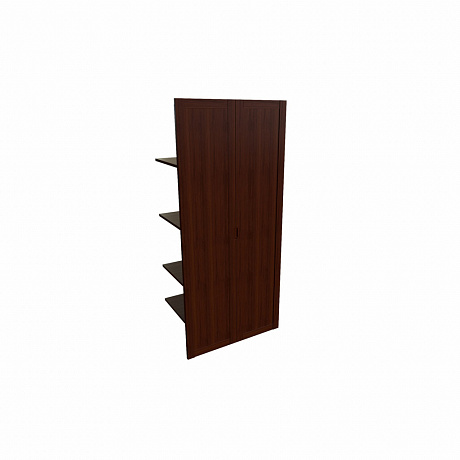 Кабинеты руководителей: Amber Наполнение двухстворчатого шкафа с деревянными дверьми и вешалкой.