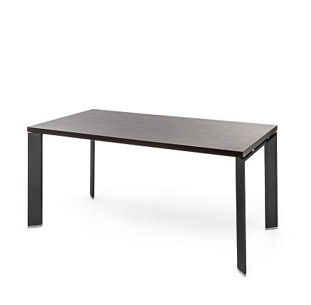 Fe180 Стол руководителя 180x90x77 FERMO венге / черный B/V3V2