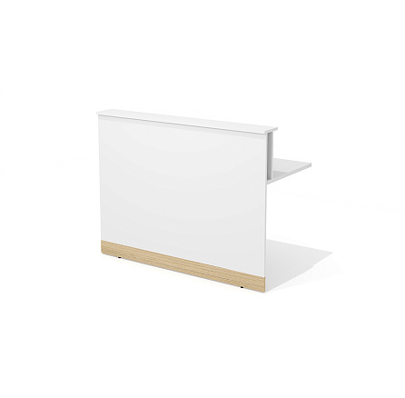 RR-140 Модуль стойки администратора 140x68x108 Rio Reception белый/вяз швейцарский